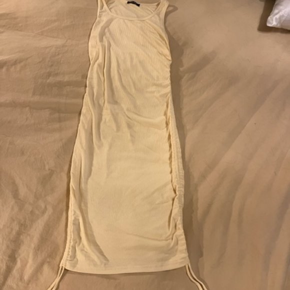 Drawstring scoop neck adjustable dress. - Picture 2 of 3